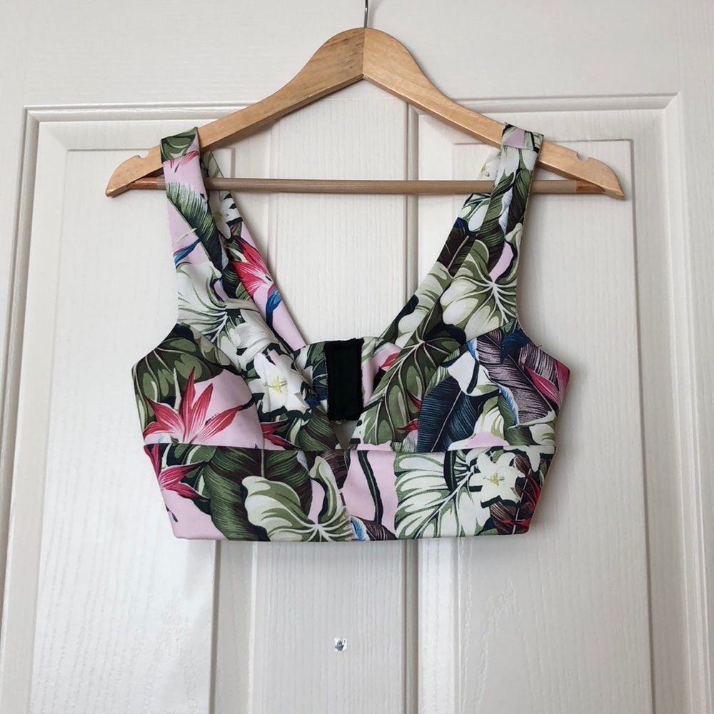 TopShop Floral Crop Top